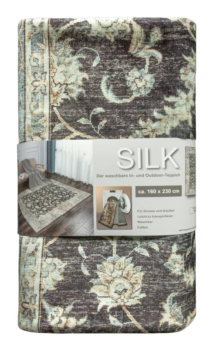Teppich Silk grau B/L: ca. 200x290 cm