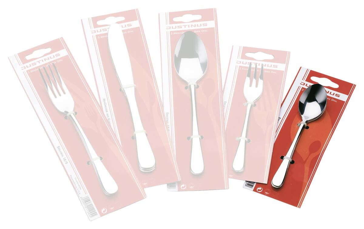 JUSTINUS Besteck silber Edelstahl 3 tlg.