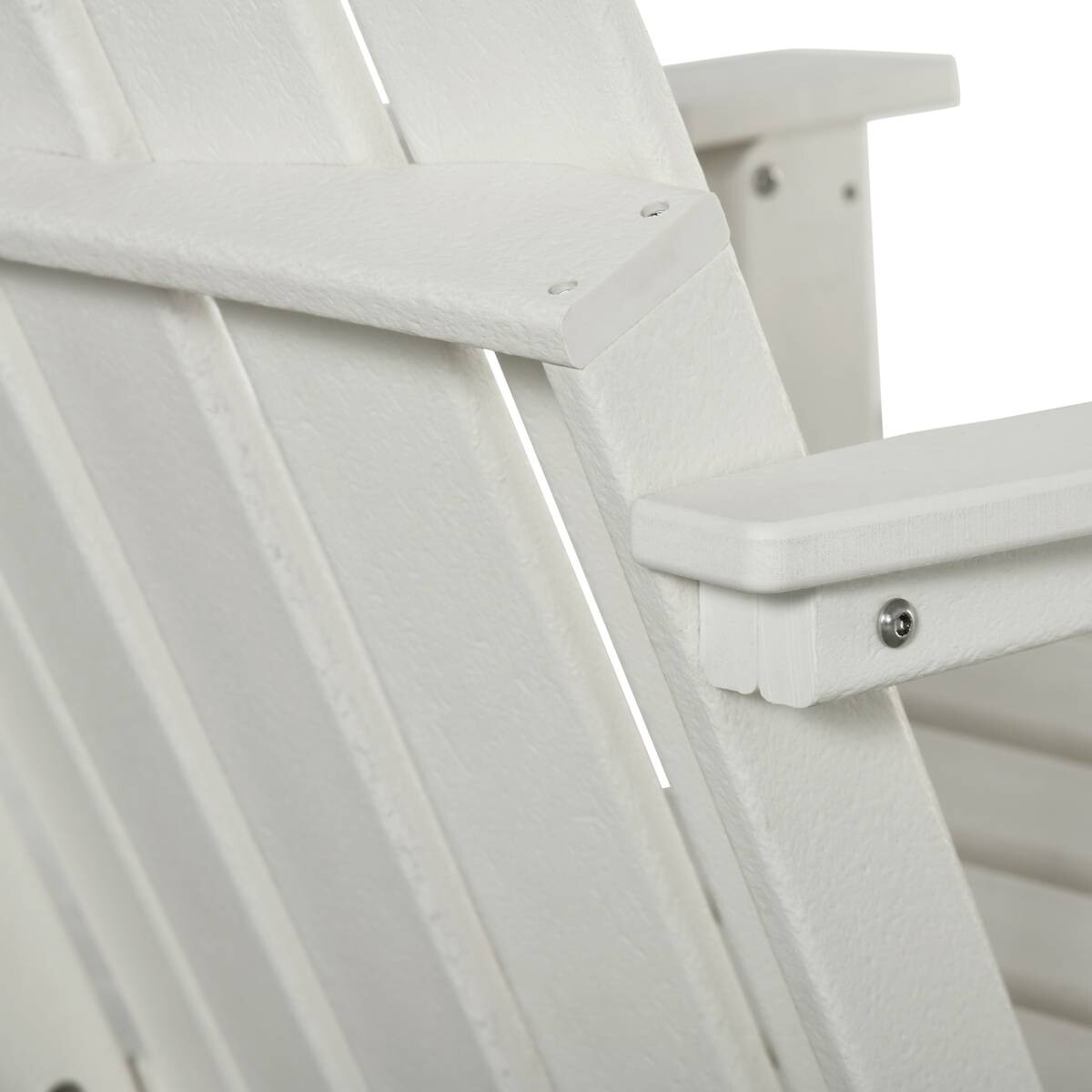 Outsunny Gartenstuhl weiß Holzwerkstoff B/H/T: ca. 75x93x85 cm