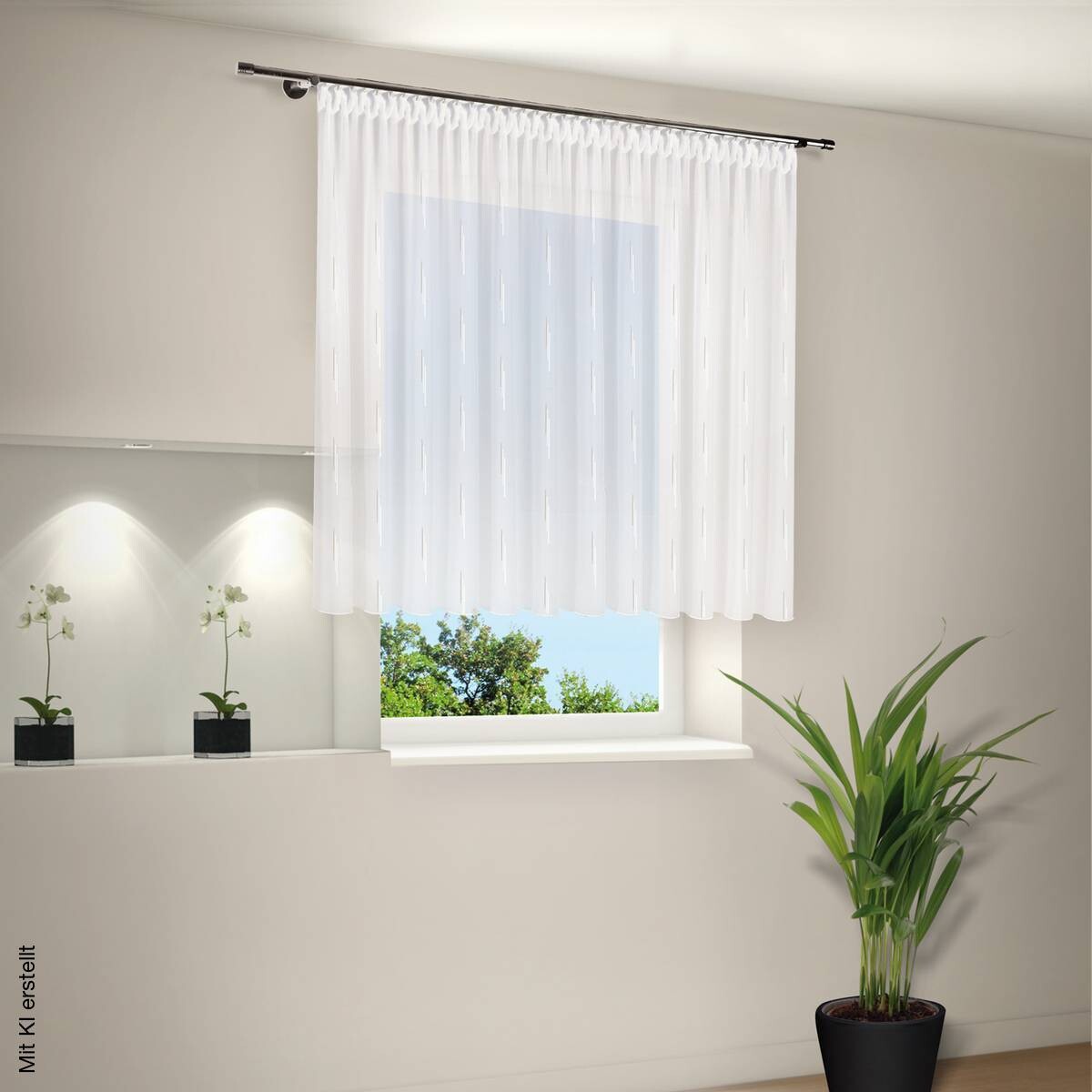 Happy Home Fertigstore Vera beige 100% Polyester B/L: ca. 450x150 cm
