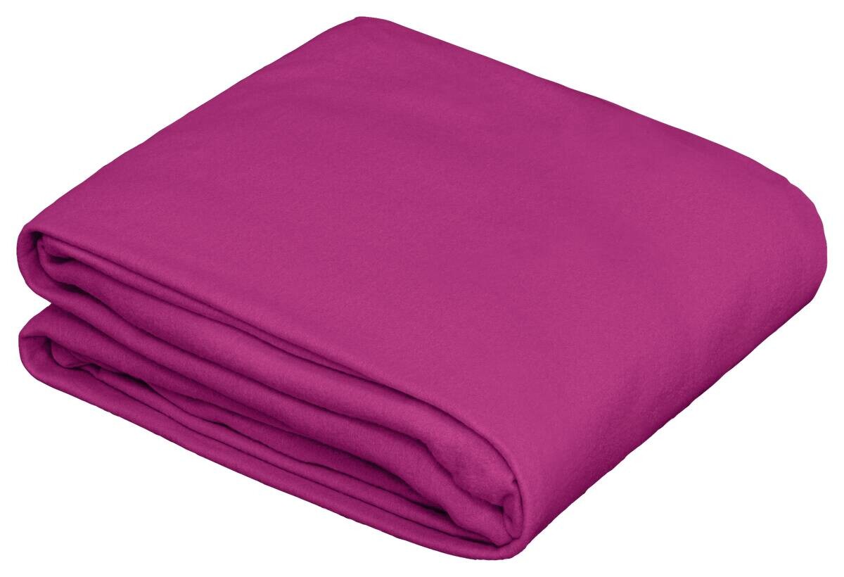 Fleece Spannbetttuch Fleece magenta 100% Polyester B/L: ca. 100x200 cm
