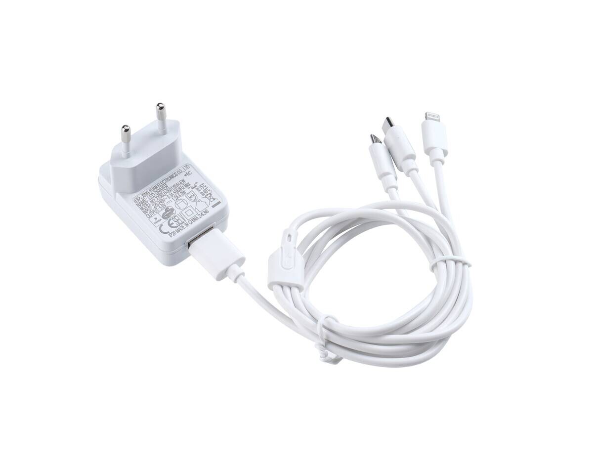 POCOline USB-Adapter-Set ca. 1,15 m weiß Kunststoff
