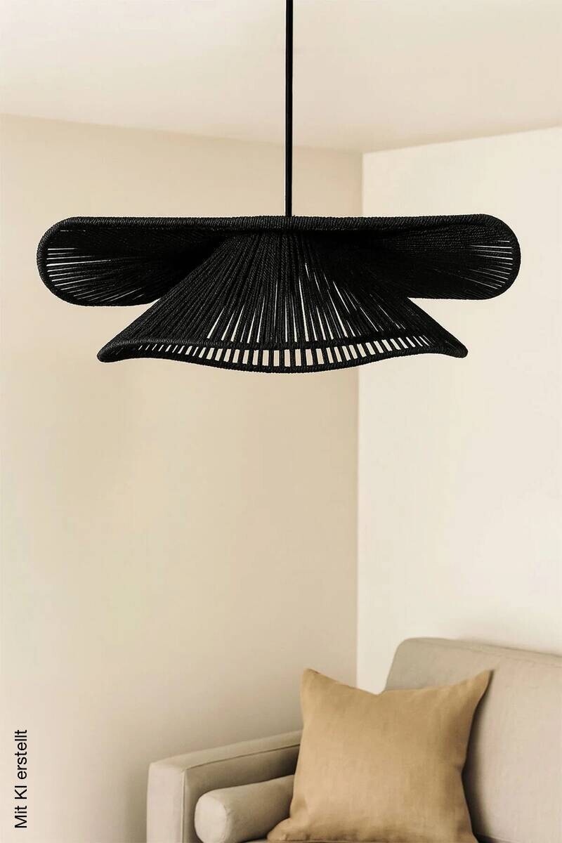 Pendelleuchte schwarz B/H/L/D: ca. 50x52x50x50 cm E27 1 Brennstellen