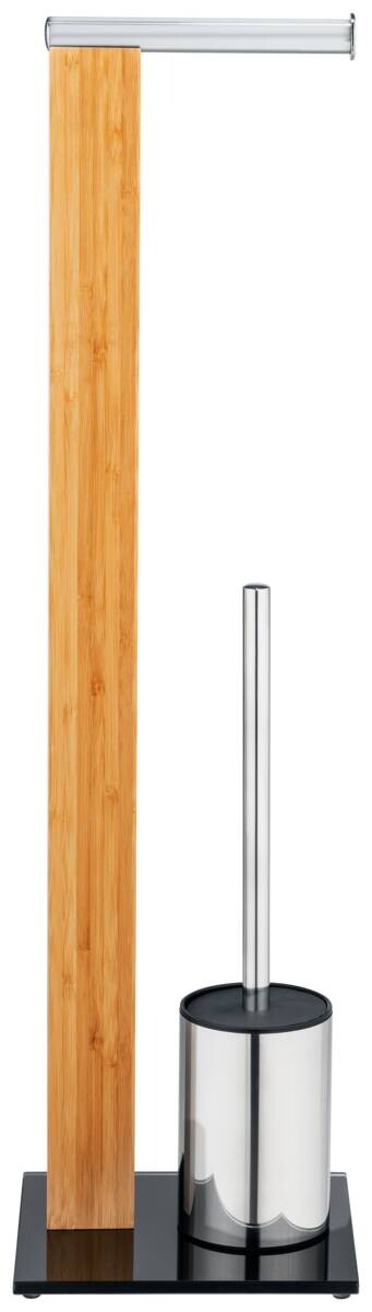 WENKO Stand-WC-Garnitur Tindari natur Edelstahl
