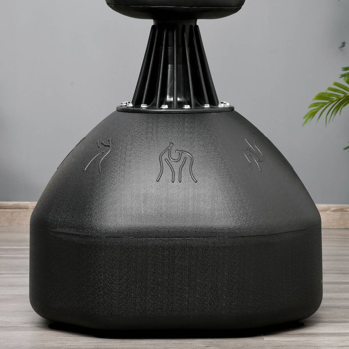 HOMCOM Standboxsack schwarz Kunststoff B/H/L: ca. 63x180x63 cm