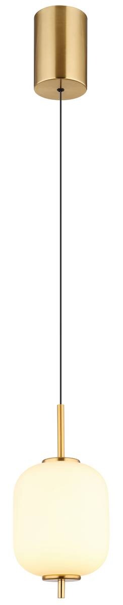 GLOBO Pendelleuchte messing Glas Metall H/D: ca. 150x13,5 cm 1.0 Brennstellen