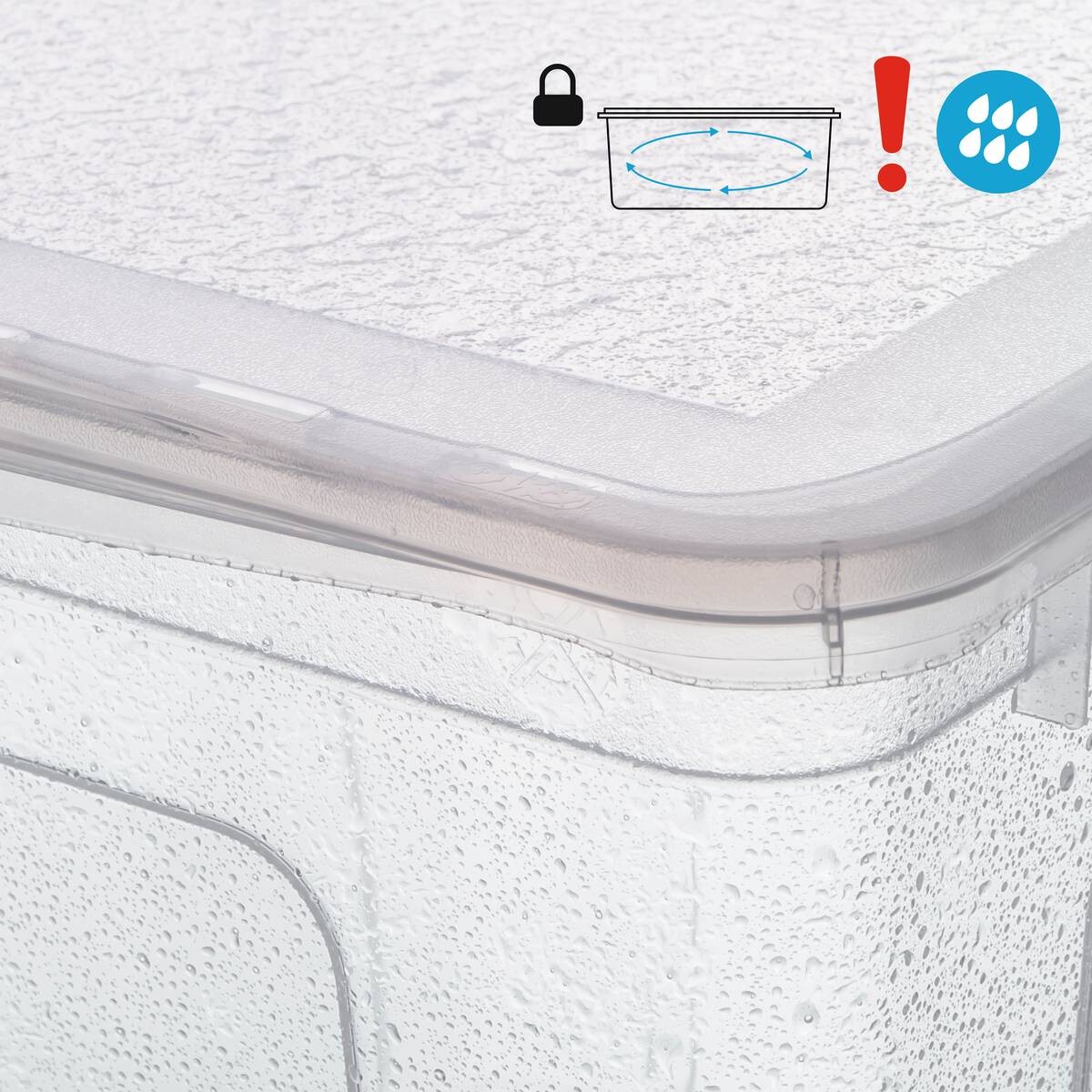 keeeper Aufbewahrungsbox transparent B/H/L: ca. 39x42x59 cm