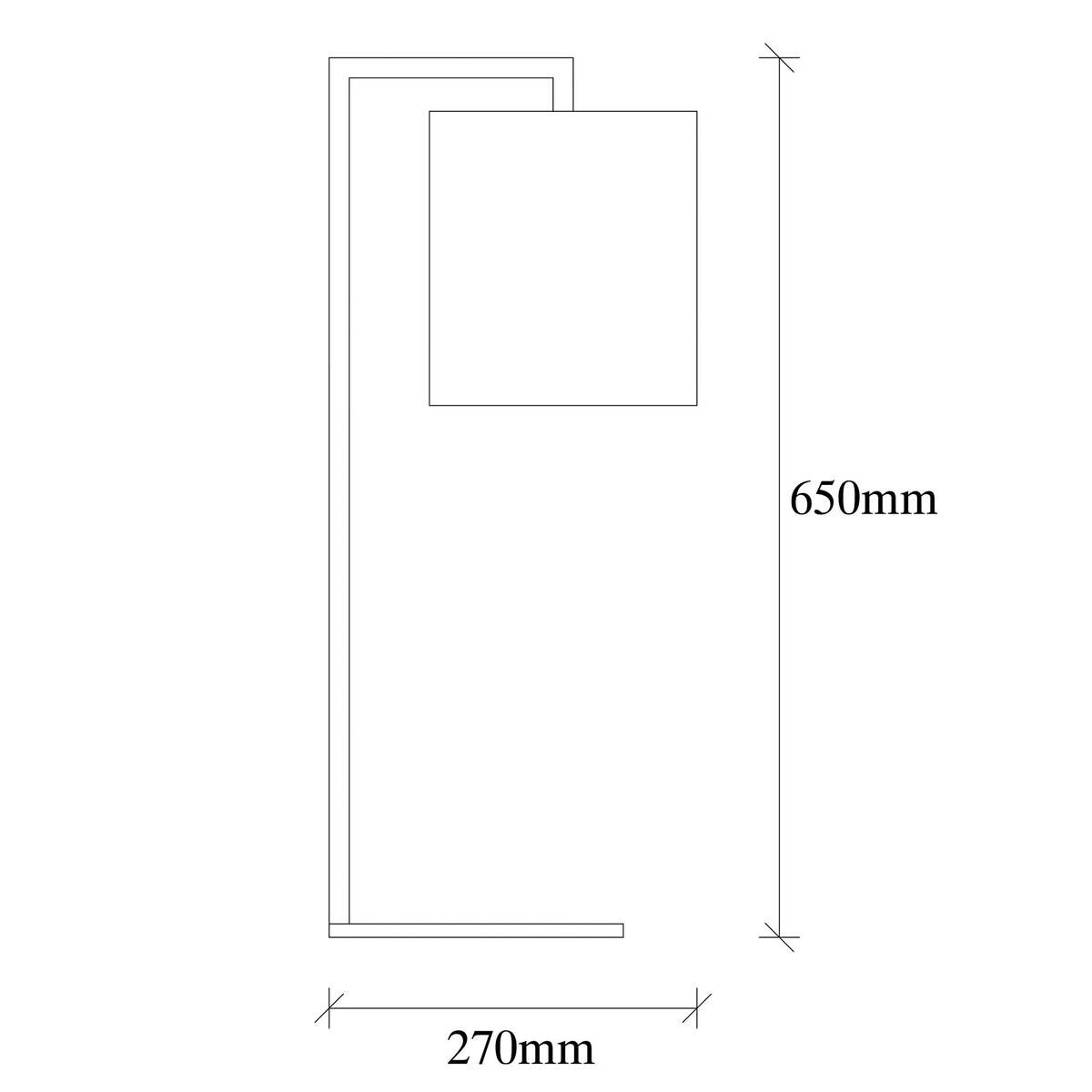 Opviq Tischleuchte schwarz creme Metall B/H/L: ca. 20x65x27 cm E27 1 Brennstellen