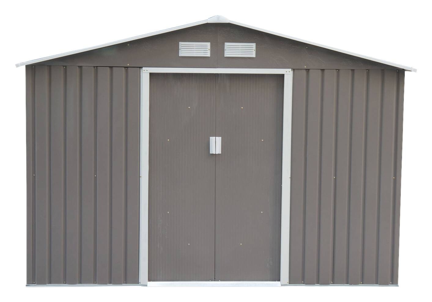 Outsunny Gartenhaus grau B/H/L: ca. 181x192x277 cm