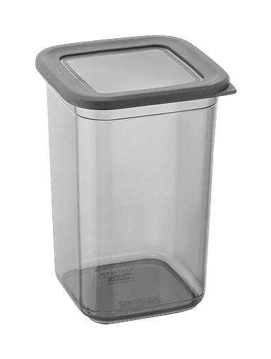 MICHELINO Vorratsdose grau B/H/L: ca. 11x16x11 cm