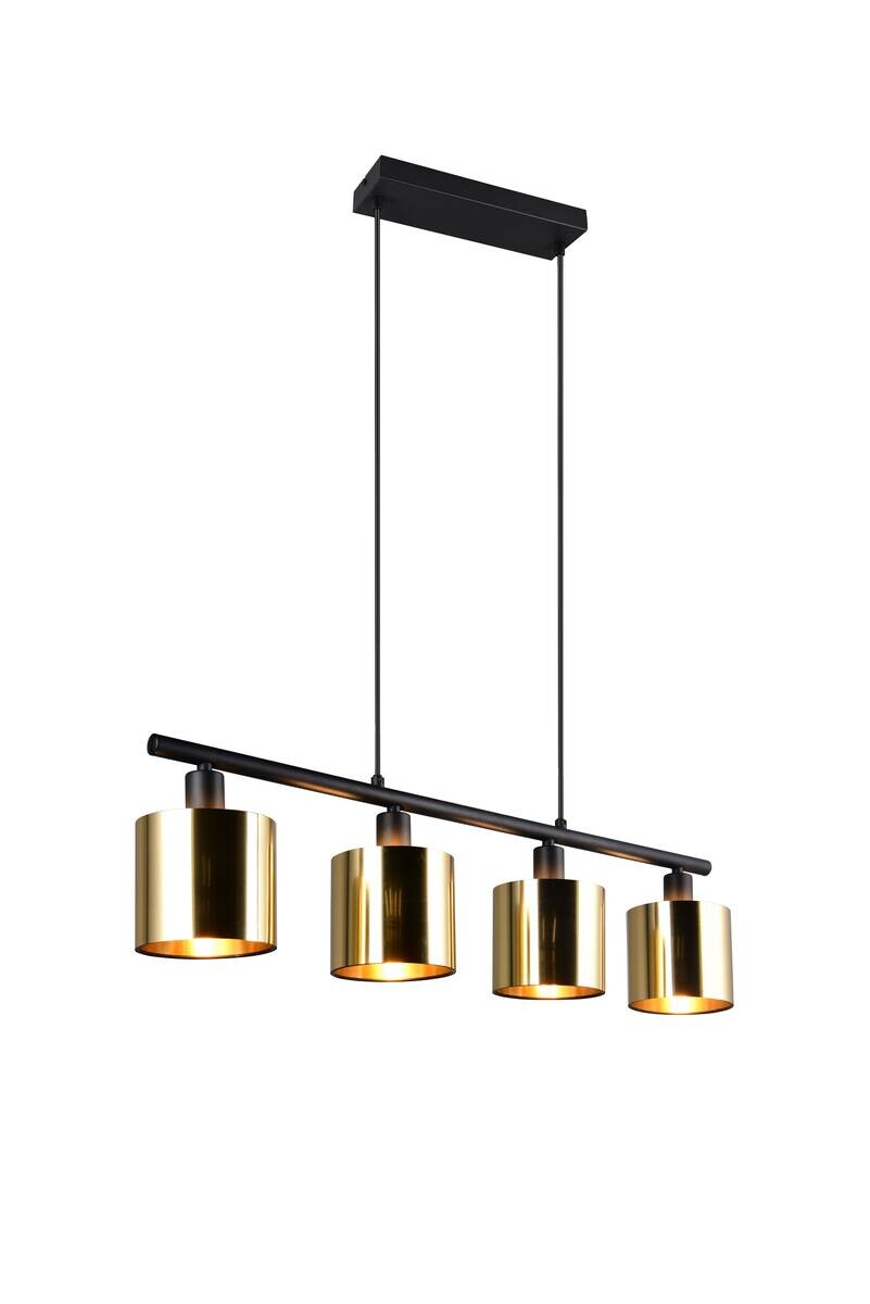 Reality Pendelleuchte Jason gold Metall B/H/T: ca. 75x15x12 cm E14 4 Brennstellen