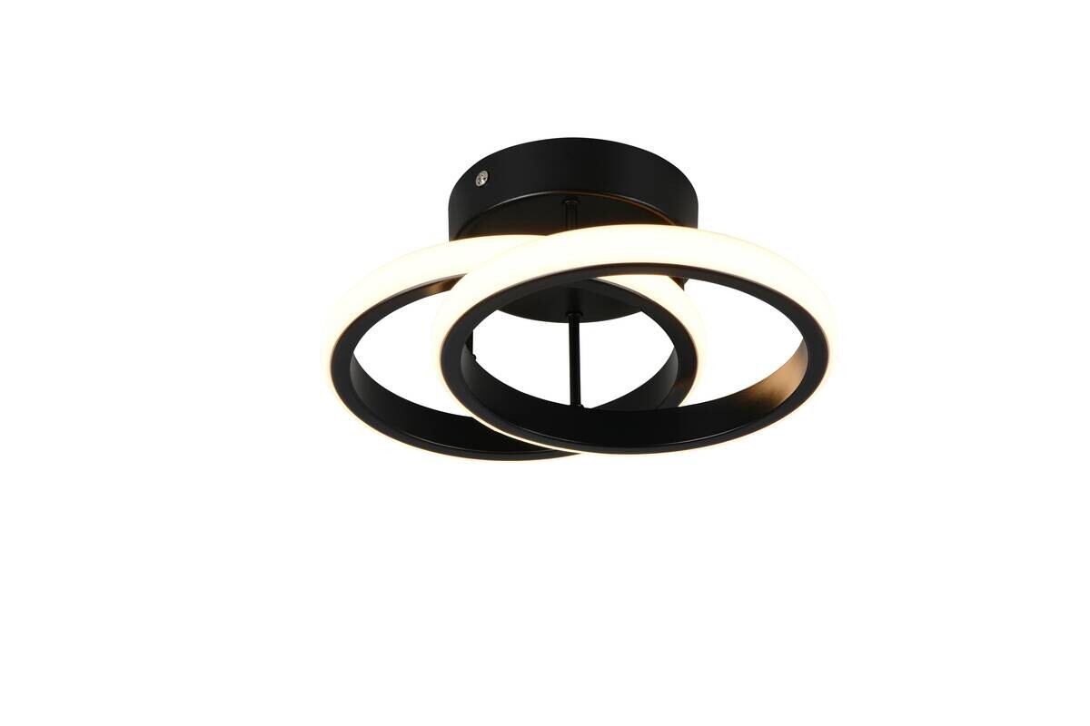 Reality LED-Deckenleuchte mattschwarz Metall B/H/D: ca. 26x10,5x18,5 cm