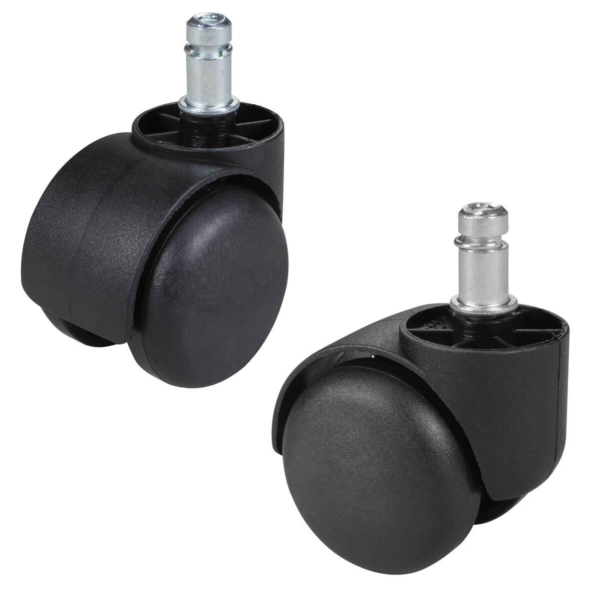 Hartbodenrollen schwarz Kunststoff B/H/T: ca. 5x5x5 cm