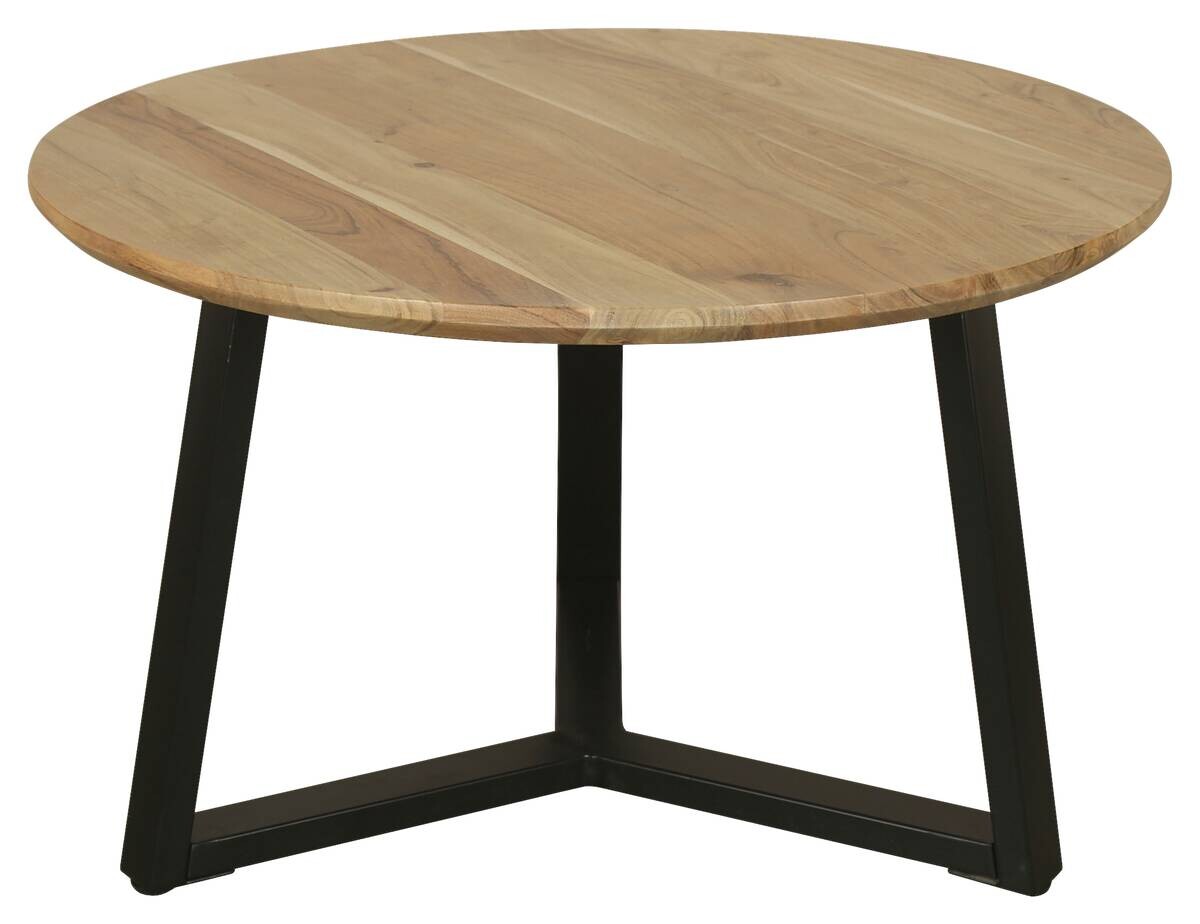 byLIVING Couchtisch CROSS Akazie Metall H/D: ca. 46x75 cm