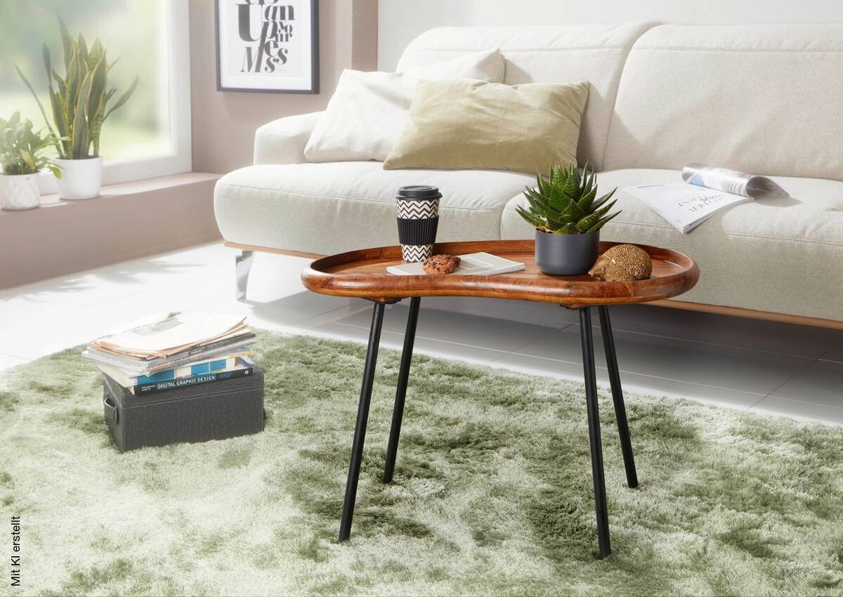 Couchtisch braun B/H/T: ca. 71x51x40 cm