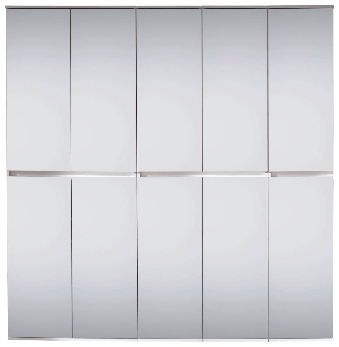 Garderobenschrank Mirror weiß B/H/T: ca. 185x191x34 cm