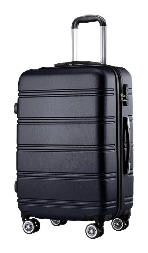 Hartschalenkoffer schwarz Kunststoff B/H/L: ca. 45x66x26 cm