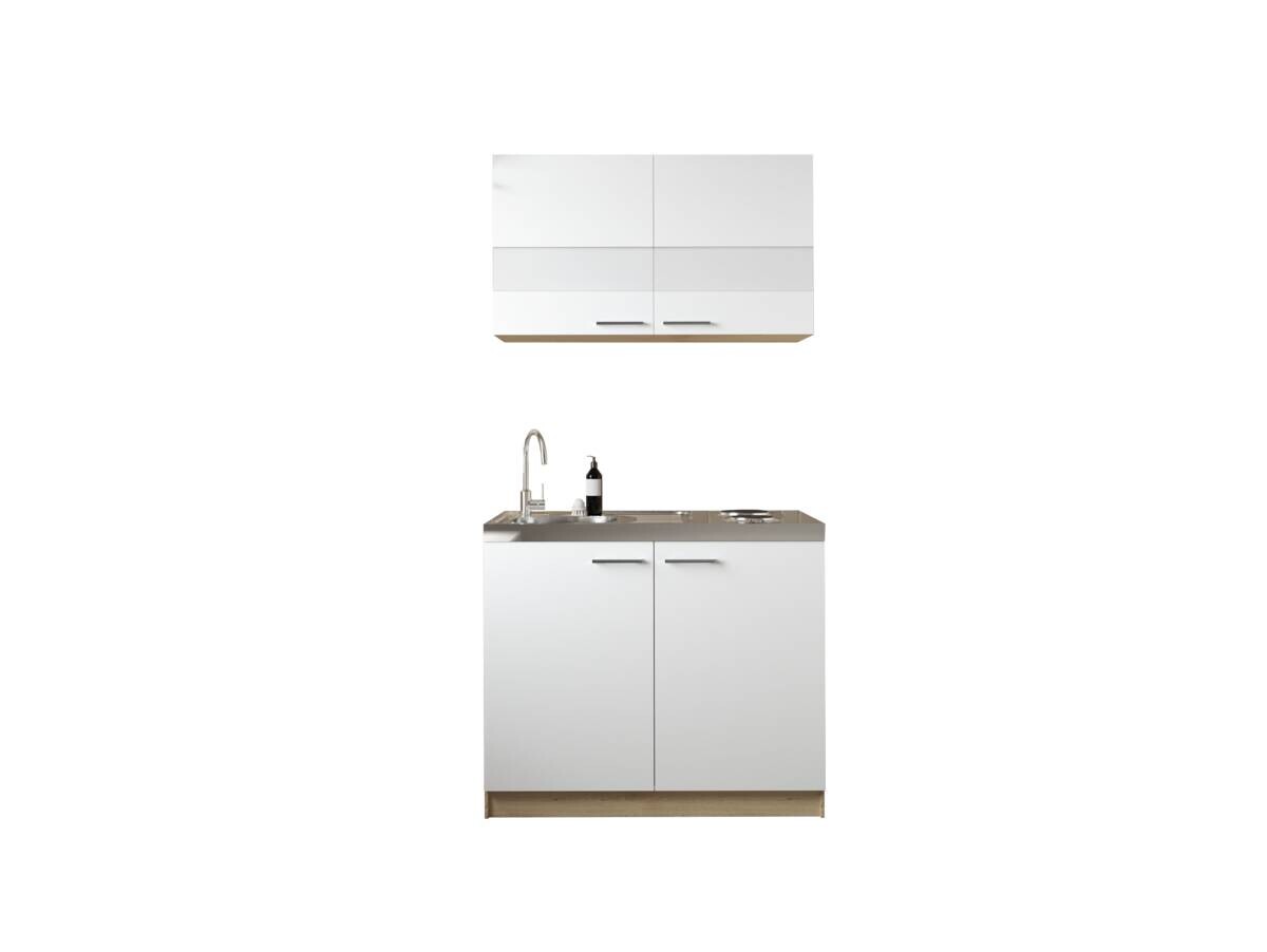 Anbauküchen-Set Merle weiß B/H/T: ca. 100x200x60 cm