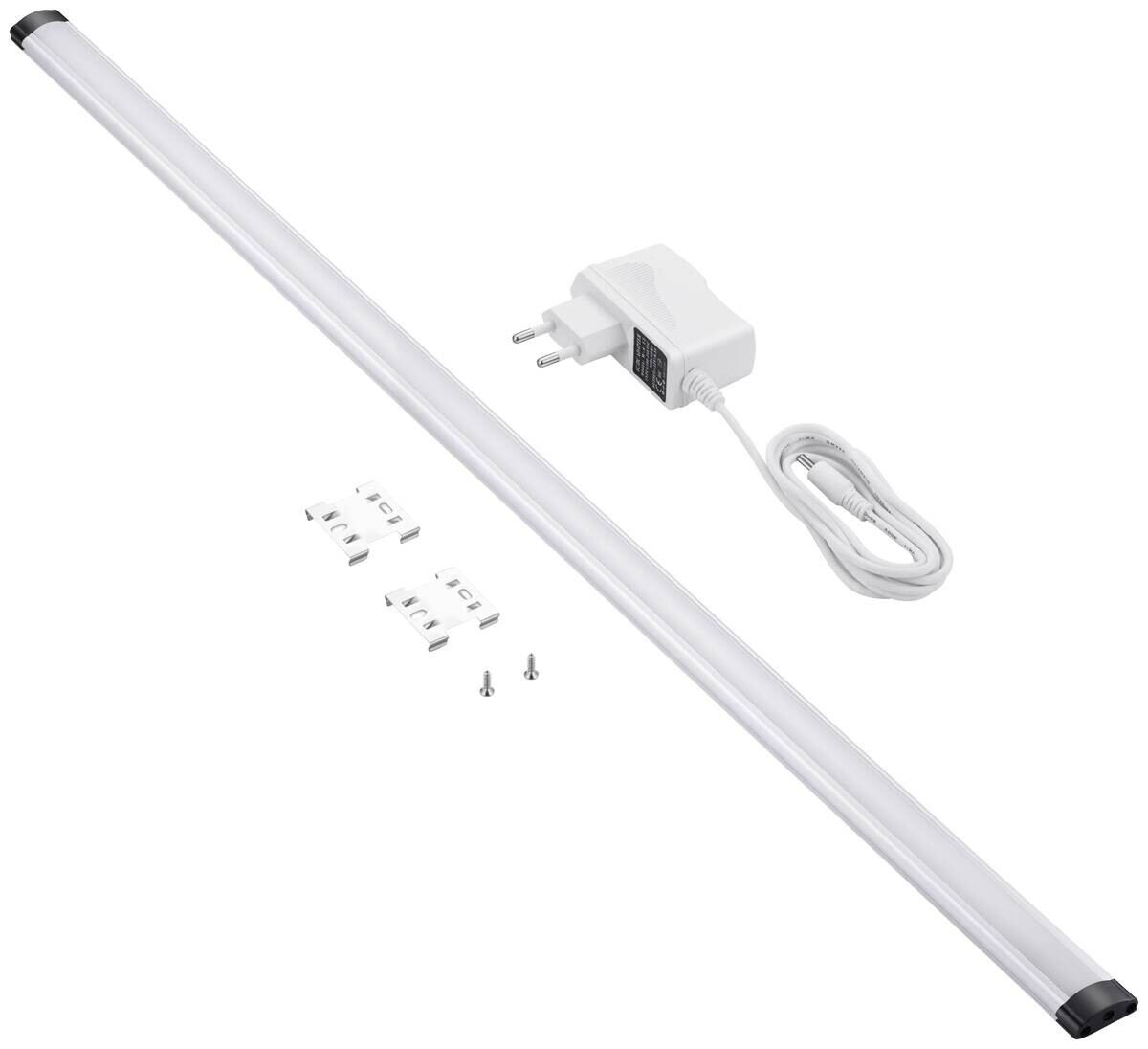 LED-Unterbauleiste 010 882 silber Kunststoff B/H/L: ca. 10x10x82 cm