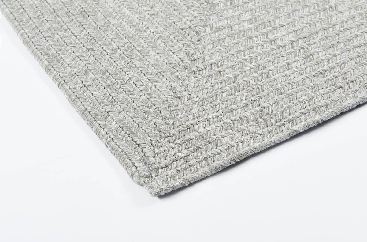 Flechtteppich Pudong silber B/L: ca. 120x160 cm