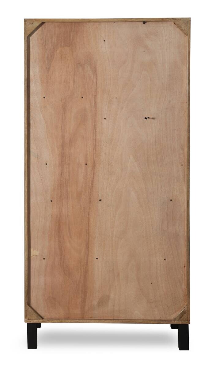Vitrine Kali latte Mango B/H/T: ca. 88x180x40 cm