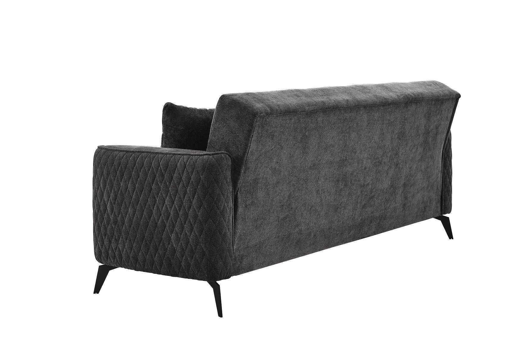Sofa 3-2-1 Lendor grau Webstoff