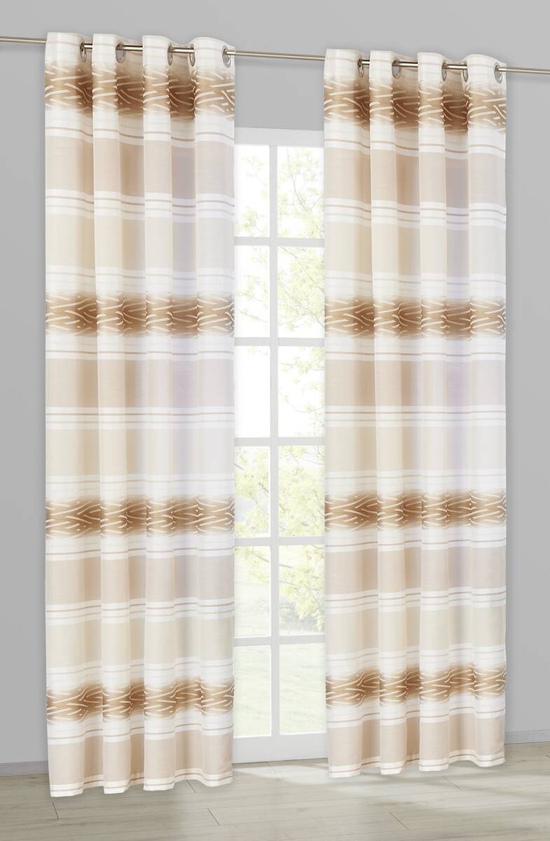 POCOline Ösenvorhang Sharon beige B/L: ca. 140x245 cm