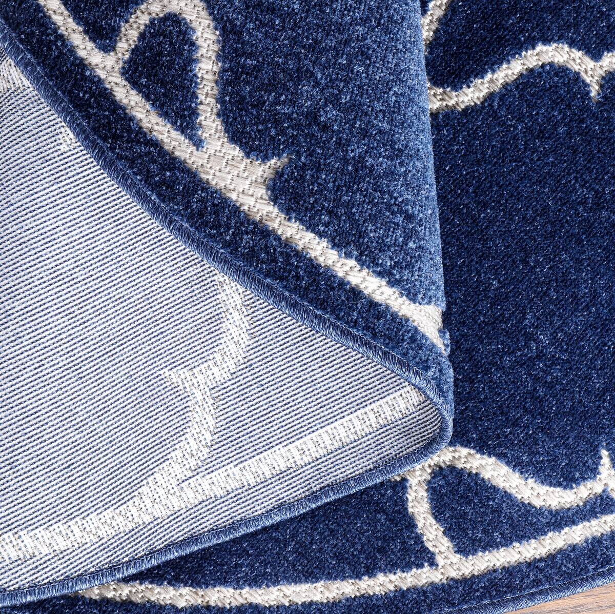 Sanat Outdoorteppich BERLIN blau B/L: ca. 120x120 cm