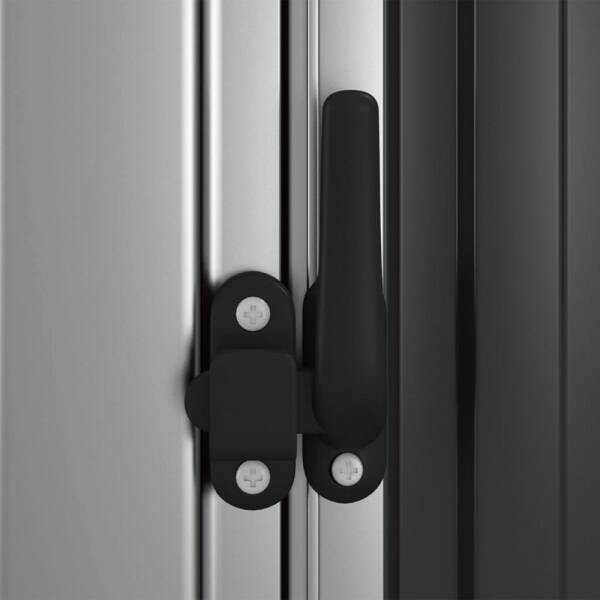 vidaXL Gartenhaus anthrazit B/H/T: ca. 118,5x209,5x97 cm