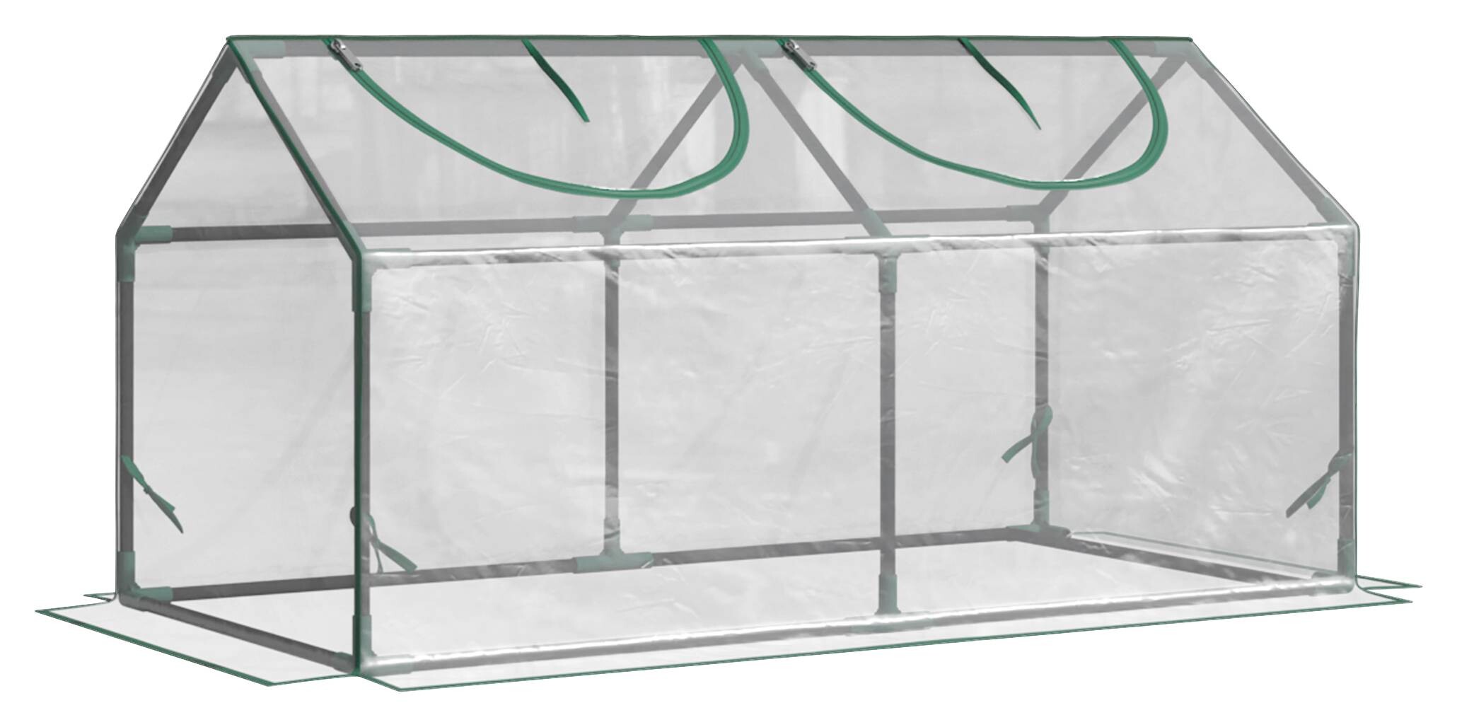 Outsunny Gewächshaus B/H/L: ca. 60x60x120 cm transparent