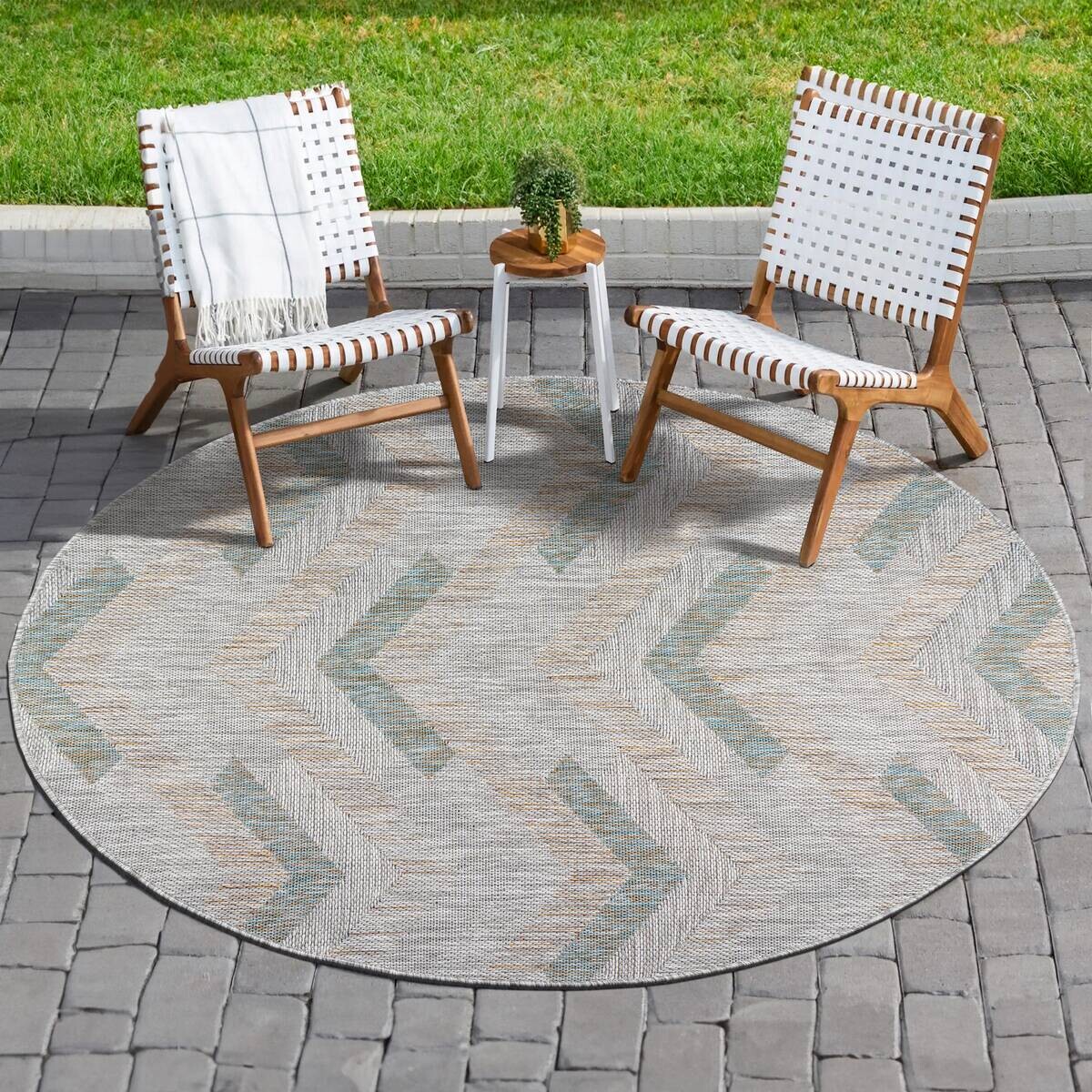 Sanat Outdoorteppich MELISSA grau D: ca. 200 cm