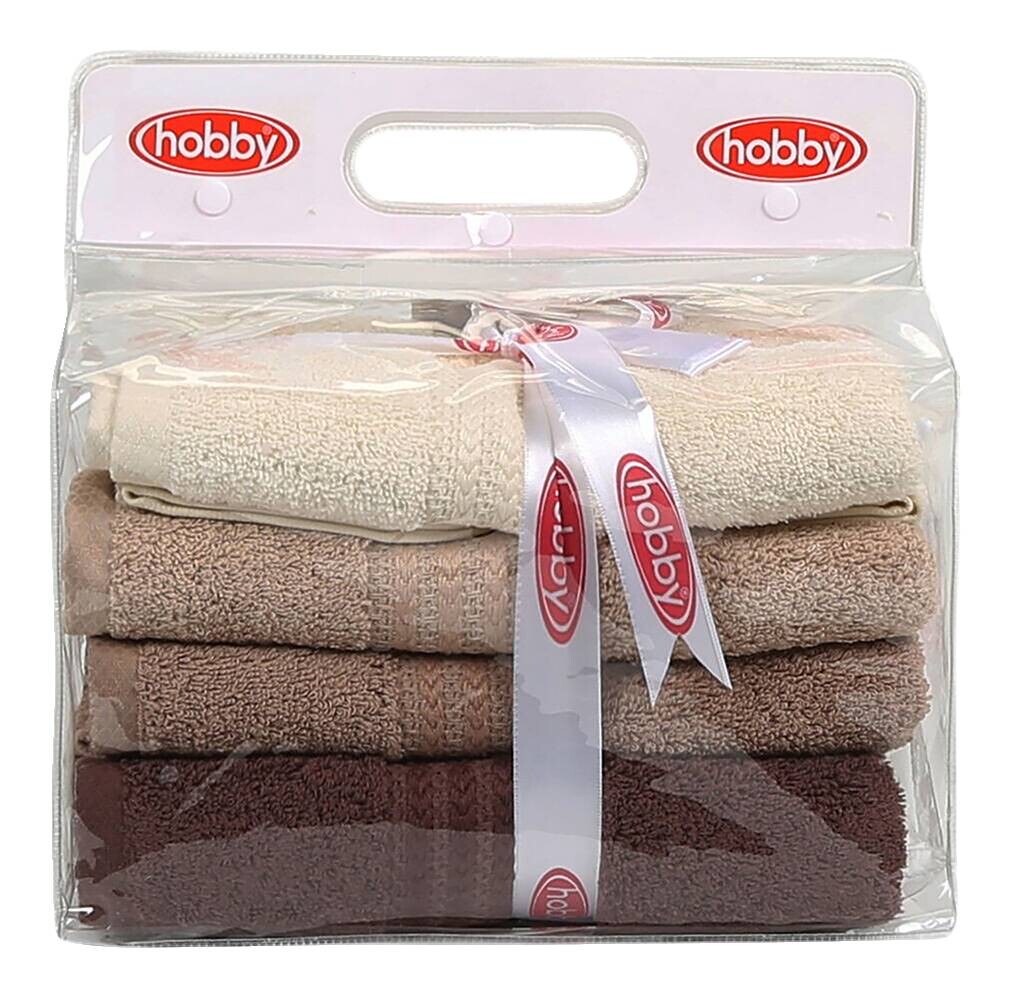 Mijolnir Frottier-Set beige creme braun 100% Baumwolle B/L: ca. 50x90 cm