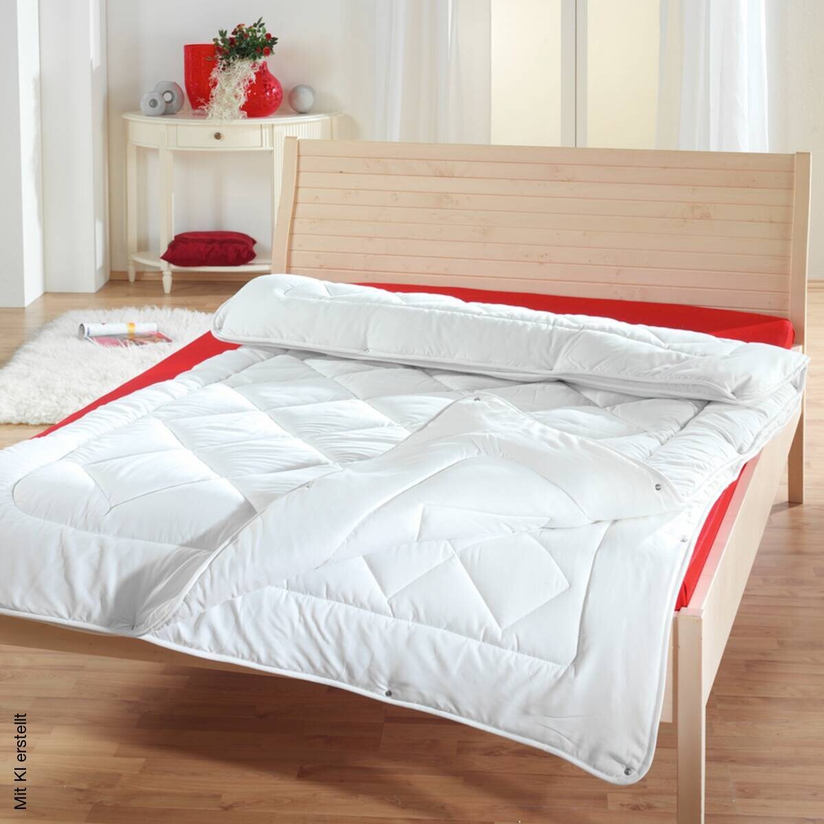 4-Jahreszeitenbett Comfort weiß Polyester B/L: ca. 135x200 cm