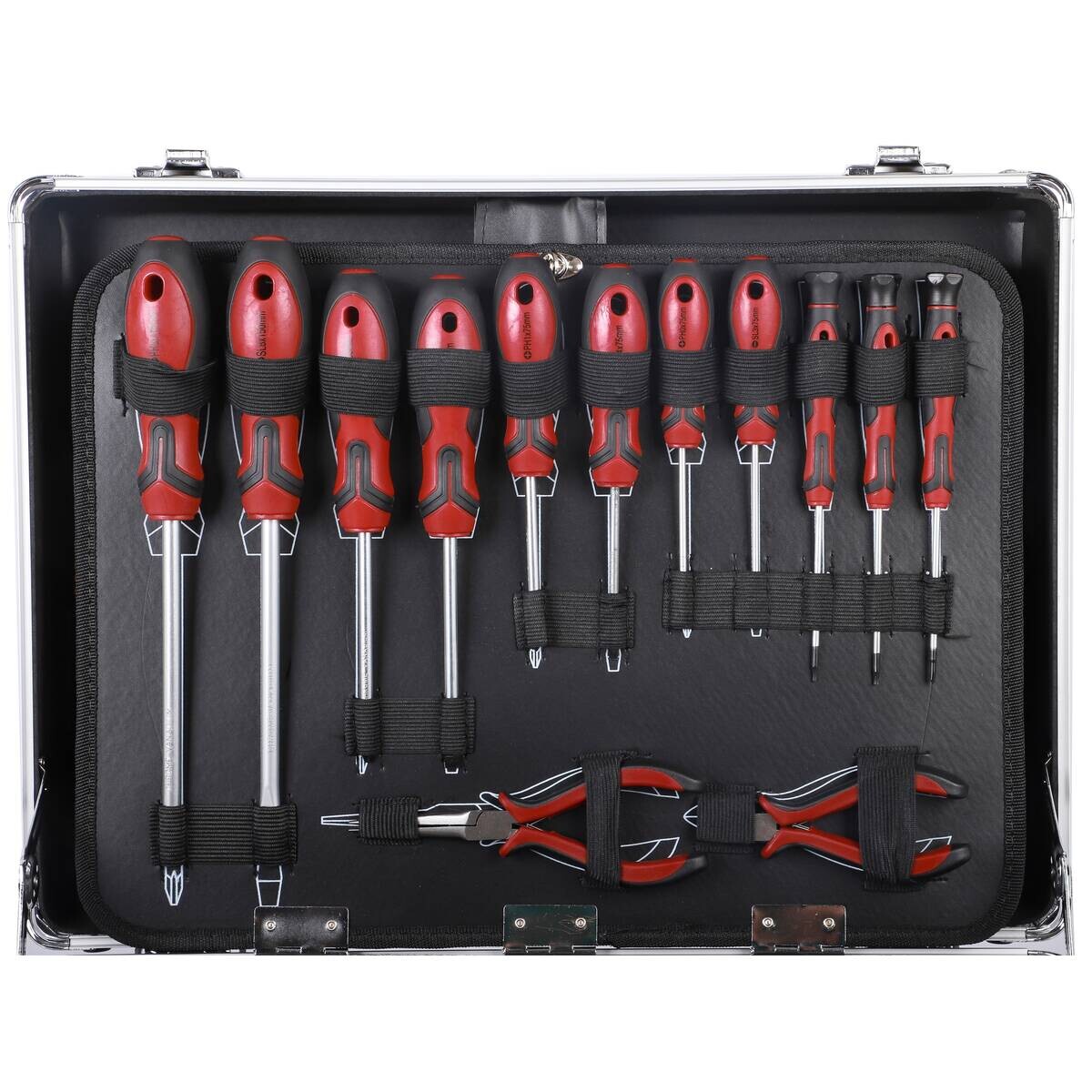 Werkzeugkoffer B/H/T: ca. 45,5x17x35 cm 128 tlg.