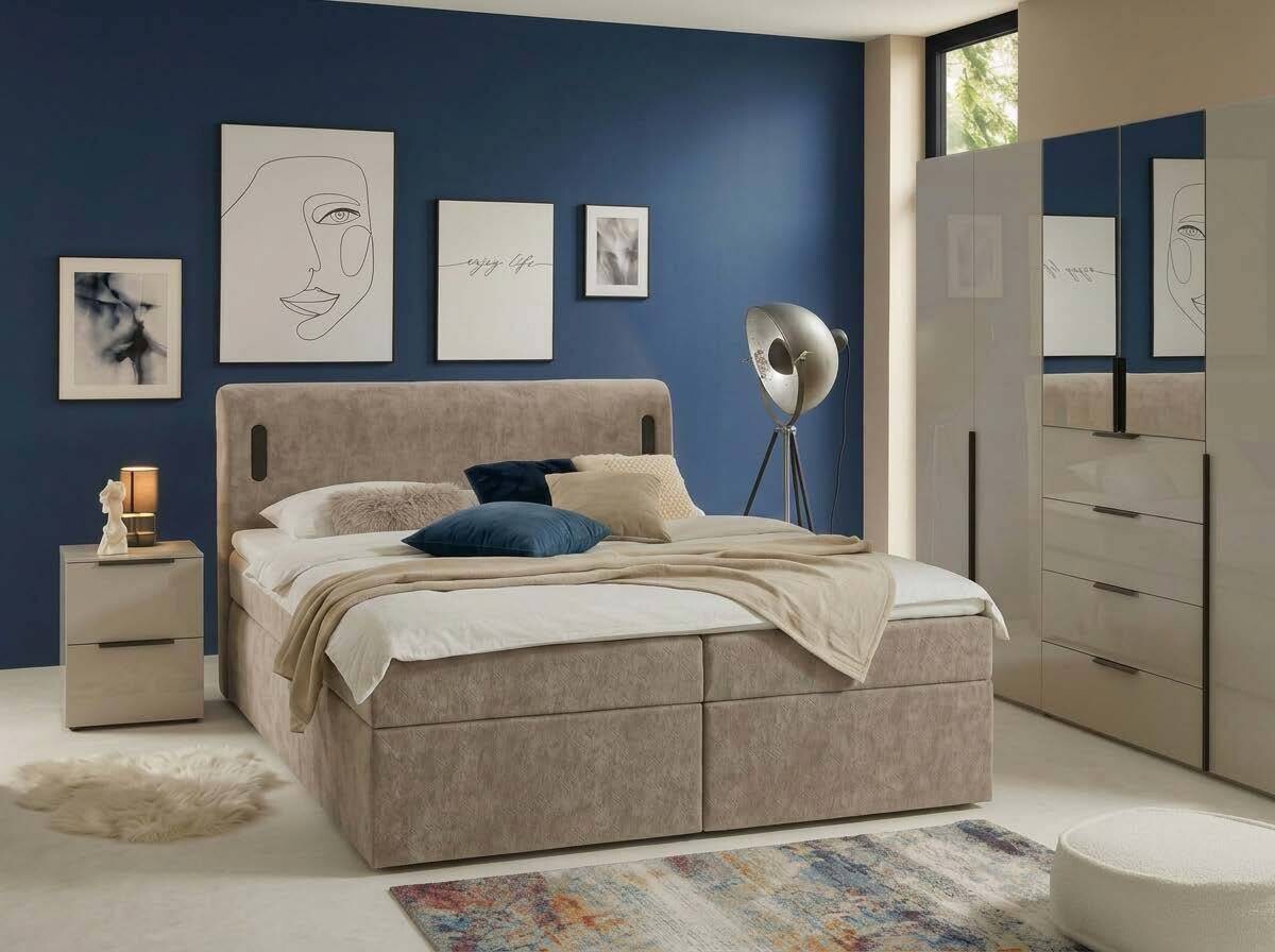 Boxbett Summer taupe Liegefläche B/L: ca. 180x200 cm