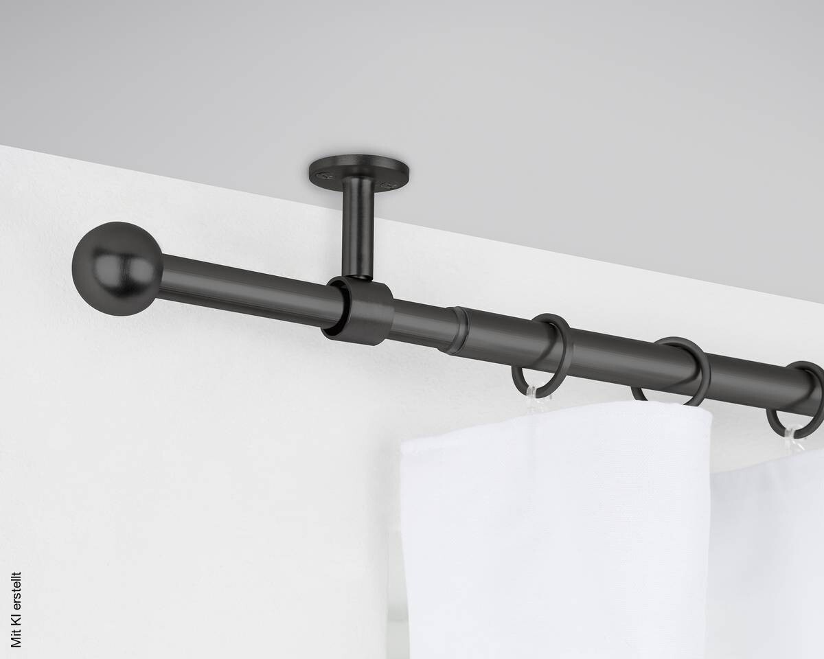 ondeco Stilgarnituren schwarz Metall ausziehbar von ca. 160 bis 280 cm 1.0 Läufe