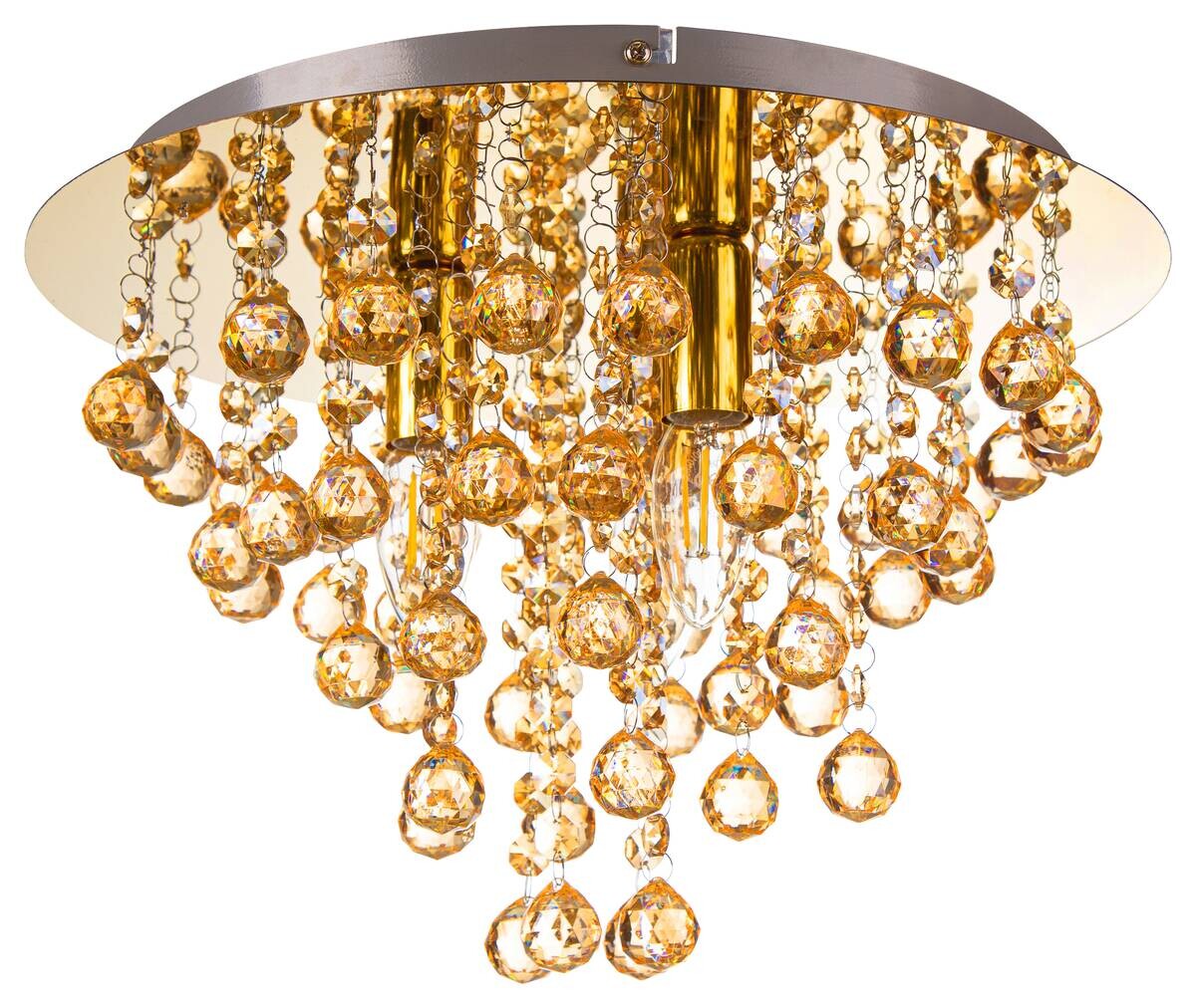 GLOBO Deckenleuchte LONDON 63040345X gold Metall H/D: ca. 26x38 cm E14 3 Brennstellen
