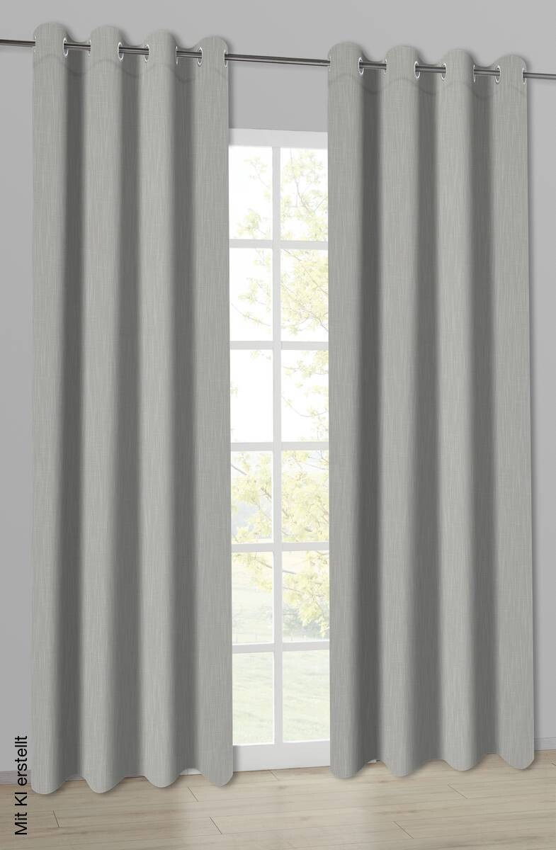 Ösenvorhang Savina stein B/L: ca. 140x245 cm