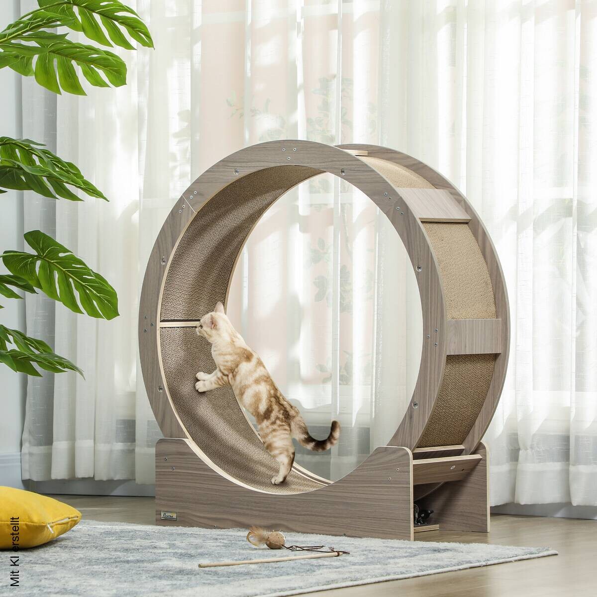 PawHut Katzenlaufrad