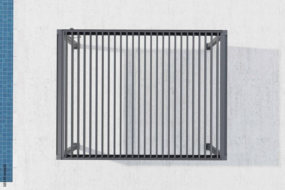 Pergola anthrazit Aluminium B/H/L: ca. 300x256x393 cm