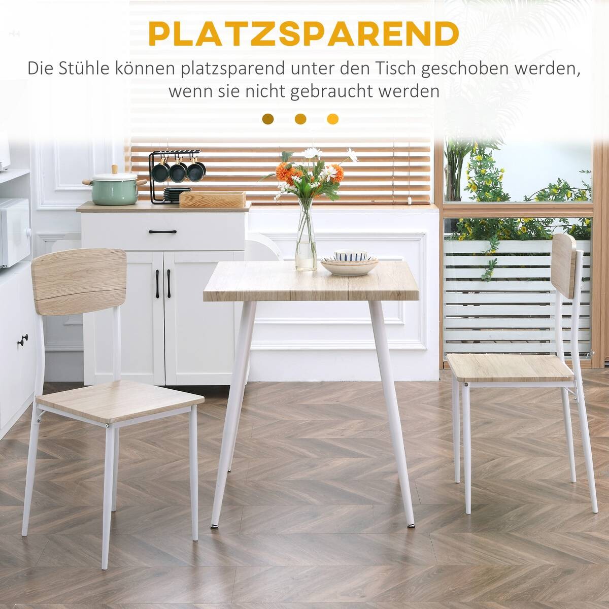 Essgruppe 835-086 natur B/H/T: ca. 70x76x70 cm
