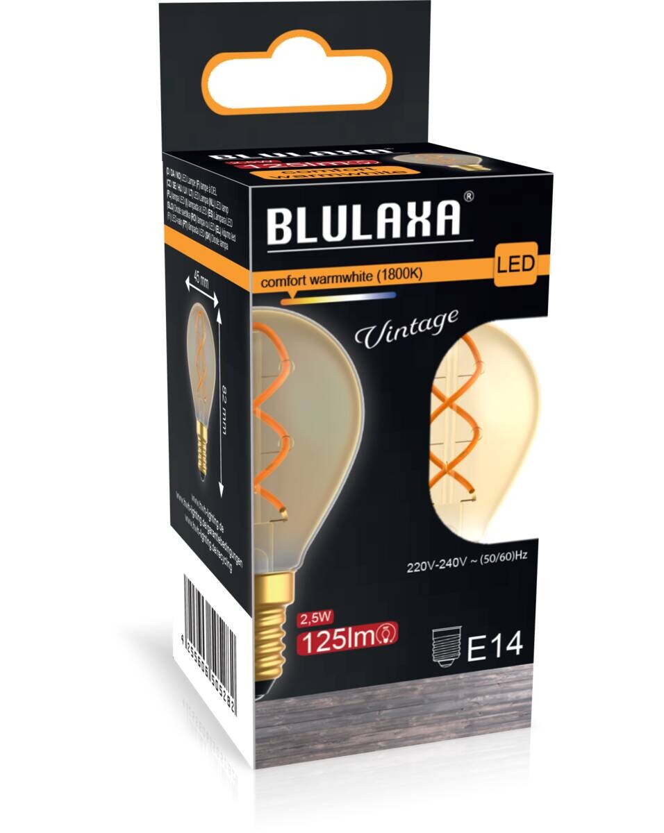 Blulaxa LED-Leuchtmittel FlexFilament Spiral Vintage 51028 E14
