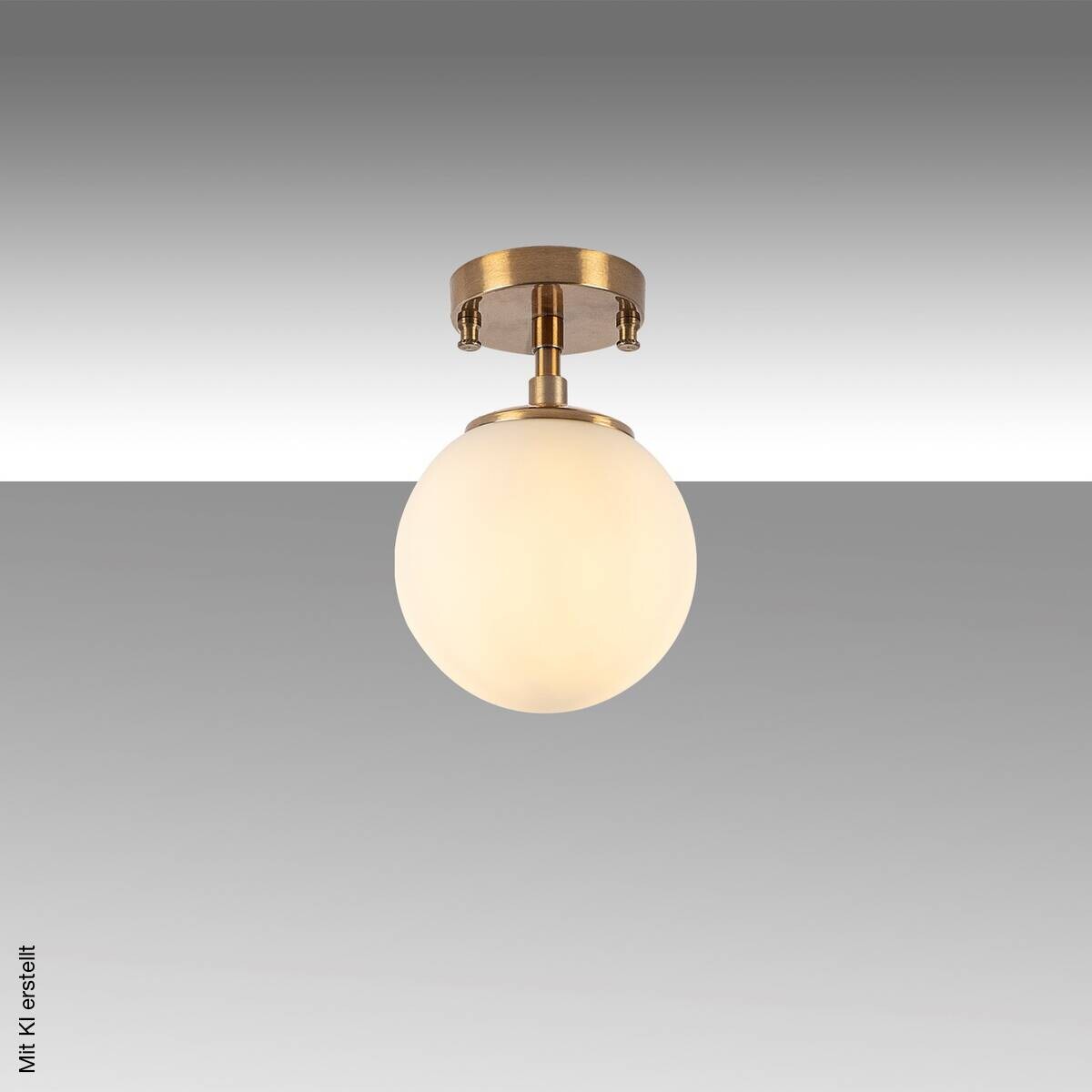 Opviq Deckenleuchte Atmaca-10220 Glas Metall B/H/T/L/D: ca. 15x23x15x15x15 cm E14 1 Brennstellen