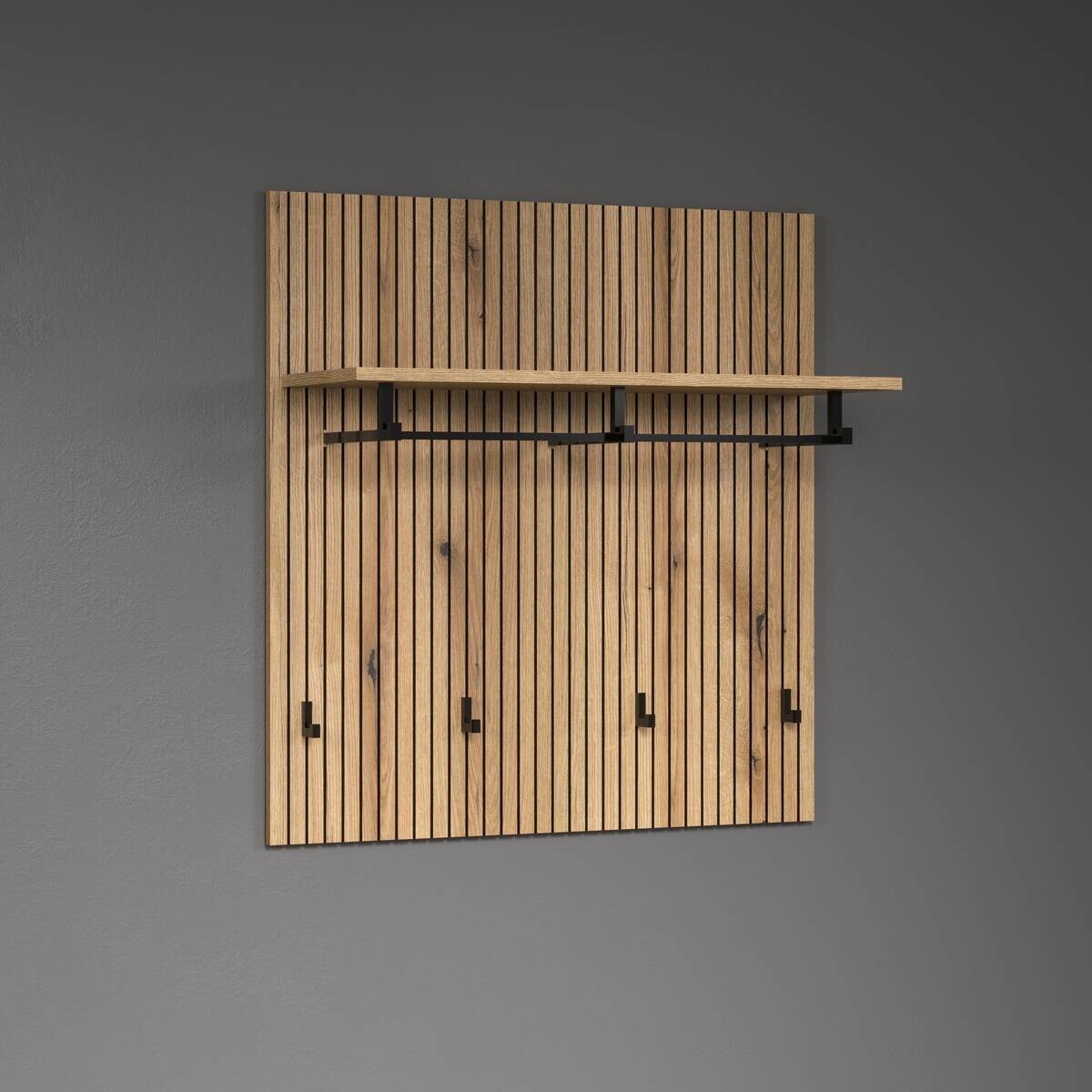 Garderobenpaneel Pure Bliss Eiche Evoke Oak Nachbildung B/H/T: ca. 80x84x28 cm