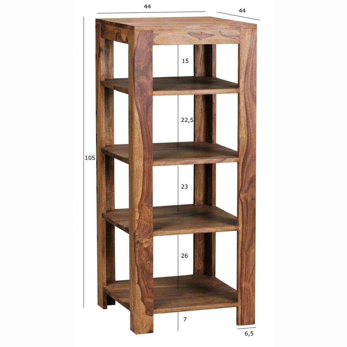 Standregal natur B/H/T: ca. 44x105x44 cm