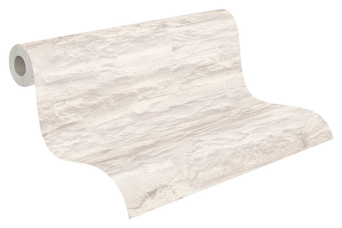 Livingwalls Vliestapete Best of Vlies Steine creme B/L: ca. 53x1005 cm