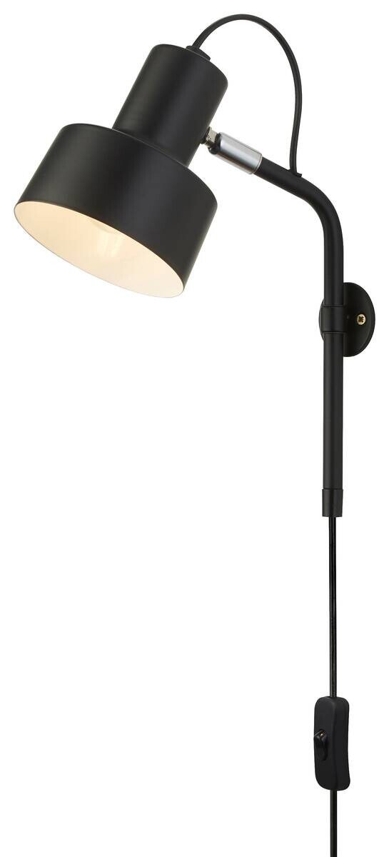 Searchlight Wandleuchte Conical schwarz Stahl B/H/T: ca. 11x27,5x21 cm E14 1 Brennstellen