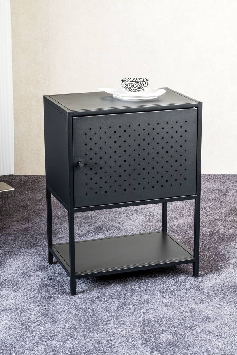 Beistelltisch schwarz B/H/T: ca. 45x61x32 cm