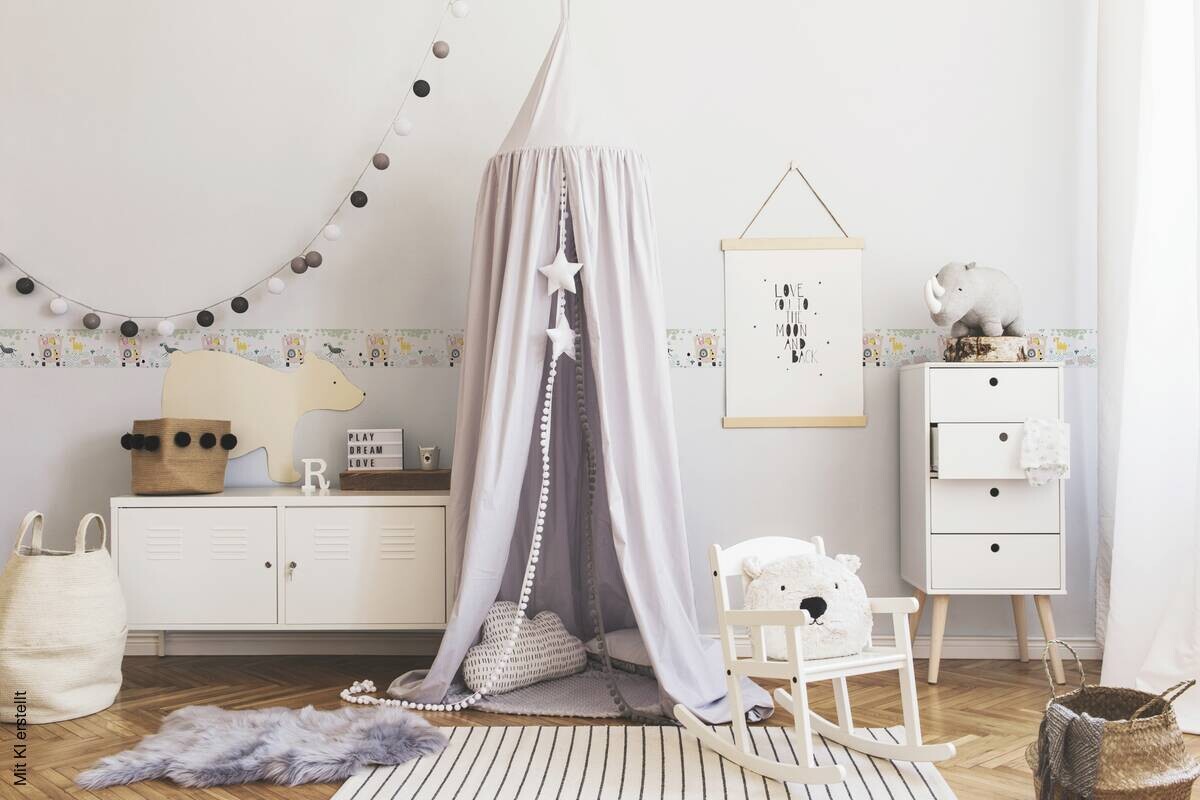 A.S.Creation Bordüre creme gelb B/H/D: ca. 15,5x500x5,7 cm