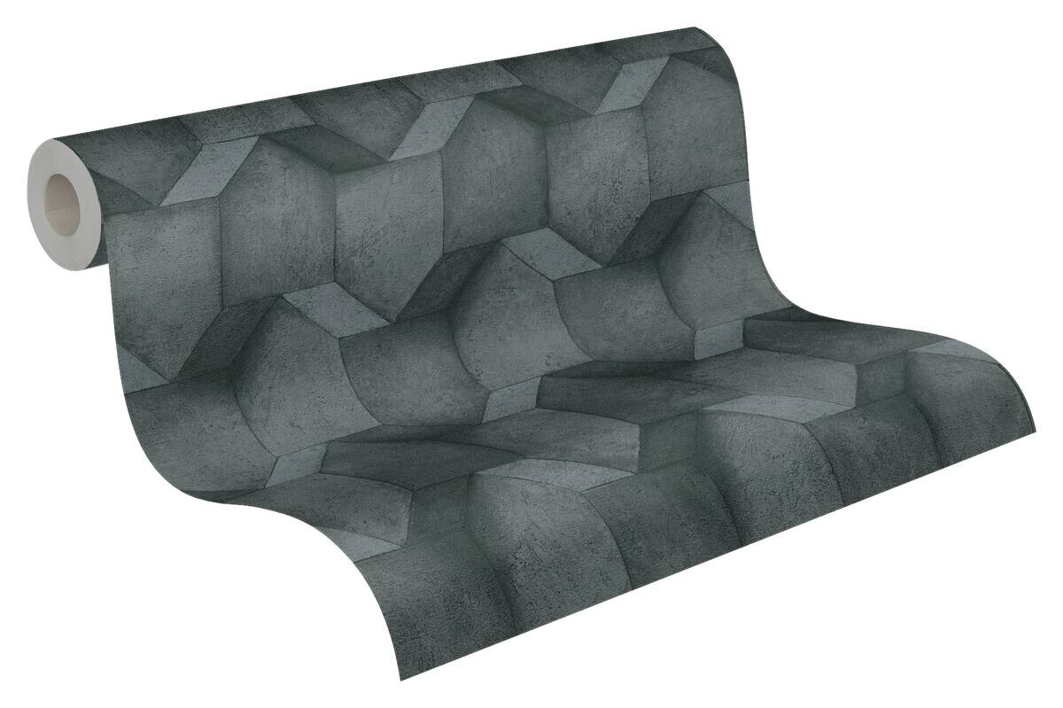 A.S.Creation Vliestapete anthrazit schwarz B/H/D: ca. 53x1005x8,3 cm